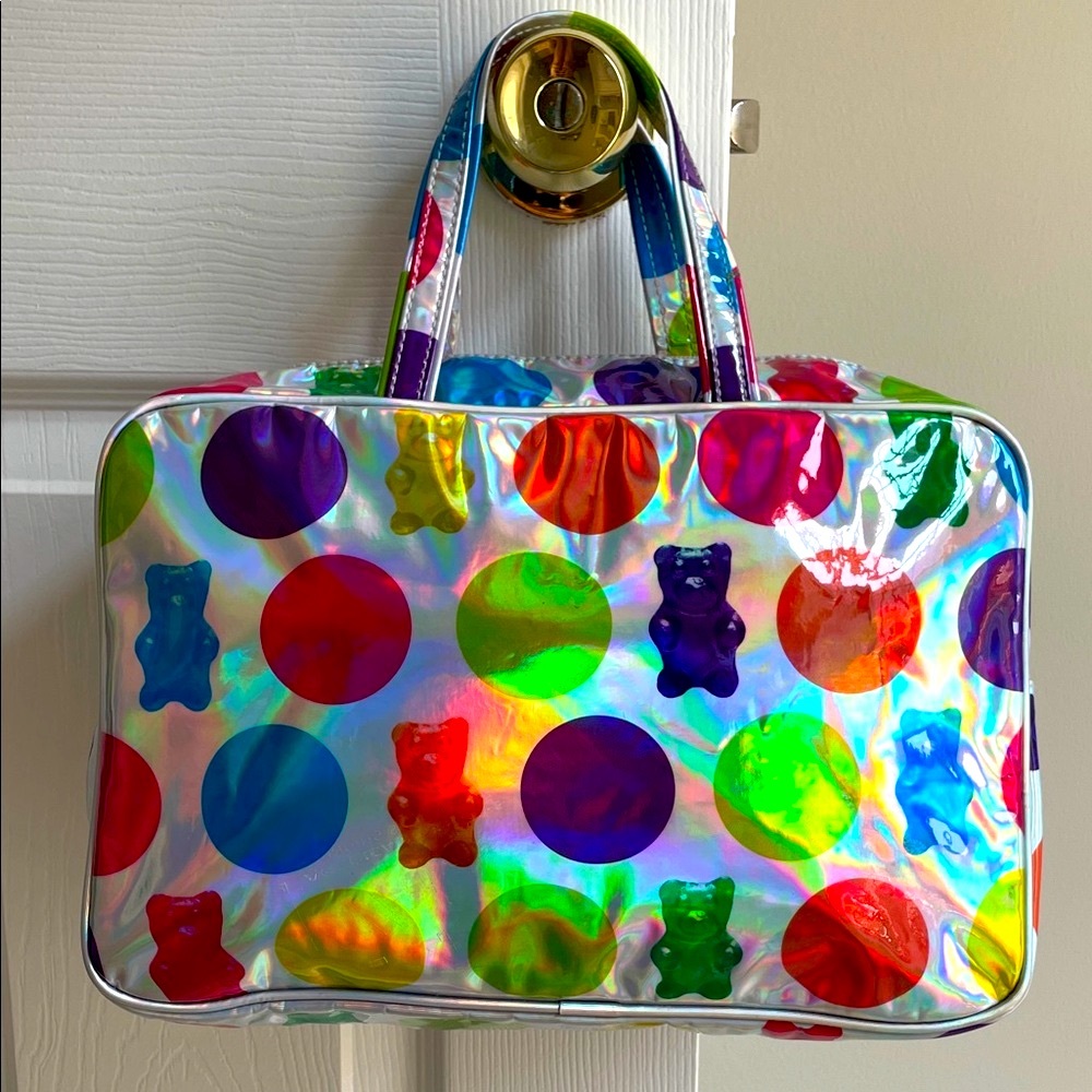 IScream Holographic Polka Dot Gummy Bear Wet/Dry Bag ~ Used Twice